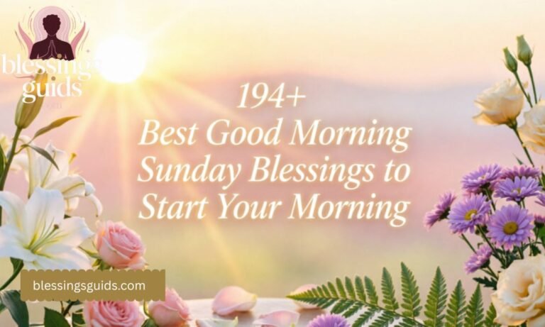 Good Morning Sunday Blessings