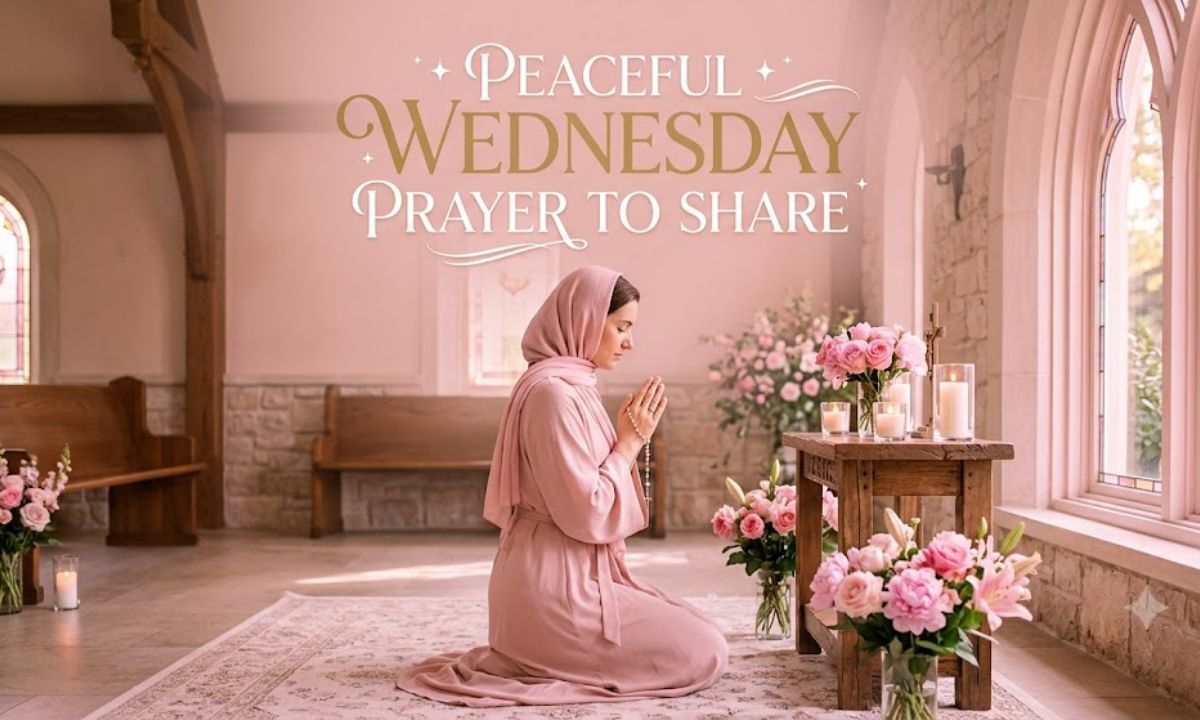 Beautiful Wednesday Blessing Prayer for Peace